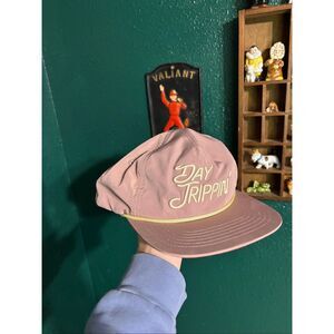 Staunch “Day Trippin’” Rope Hat | Mauve Pink Snapback Cap | Retro Surf Style